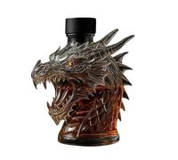 10oz / 300ml Whiskey Decanter Bottle - Art Statue, Interesting Gulong Head Whiskey Decanter Sculpture, Premium High Borosilicate Glass Animal-Shaped Liquor Carafe Ornaments Statue(1PCS)