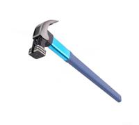 10oz HCS Claw Hammer with Fiber Handle for Efficient Framing Work Featuring Magnetic Nail Starter and Shock Reduction Grip(B)