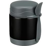 10oz Soup Thermo for Hot Food Kids Insulated Food Jar,Thermo Hot Food Lunch Container, Width Mouth Stainless Steel Lunch Box for Kids with Spoon (Black)