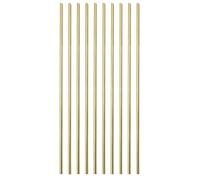 10PACK 1.5mm Solid Round Brass Rod Lathe Bar Stock Kit for DIY Craft Tool, 1.5mm / 0.06 inch in Diameter 300mm / 11.8 inch in Length