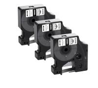10PACK 18056 Heat Shrink Tube Label Tape Compatible With 4200 5200 6000 Label Maker Machines And Similar Industrial Labeling Devices(3PK Black on White)