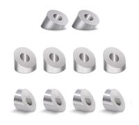 10Pack 30 Degree Stainless Steel Angle Beveled Washer,1/4 Inch/6.6mm 30 Degree Washer for Cable Railing Kit