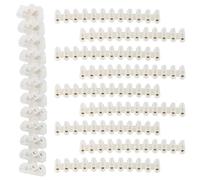 10Pack 30A Electrical Connector Blocks 12 Way Clear Barrier Block Strip Wire Connector Electrical Choc Blocks Connecting for Wiring Cable Dual Row 12 Position