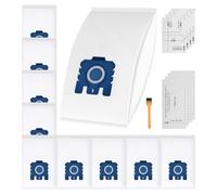 10Pack 3D AirClean Efficiency Vacuum Cleaner Bags,Replacement for Miele Hoover Bags,Fits miele hoover bags C3,Classic C1,Complete C1,C2,S227,S240,S270,S400,S600,S800,S2,S5,S8 Series