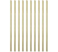 10PACK 3mm Solid Round Brass Rod Lathe Bar Stock Kit for DIY Craft Tool, 3mm / 0.12 inch in Diameter 300mm / 11.8 inch in Length