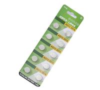 10Pack AG1 AG3 AG4 AG10 AG13 1.55V Alkaline Coin Batteries Long Last Power Button Cells For Small Electronics Long Life Button Batteries