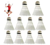 10PACK Badminton Shuttlecocks,Nylon Badminton Shuttlecocks Birdies,Bedminton Shuttlecocks for Baseball/Softball Batting Training,for Indoor Outdoor Sports Hight Speed Training Badminton Balls