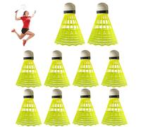 10PACK Badminton Shuttlecocks,Nylon Badminton Shuttlecocks Birdies,Bedminton Shuttlecocks for Baseball/Softball Batting Training,for Indoor Outdoor Sports Hight Speed Training Badminton Balls
