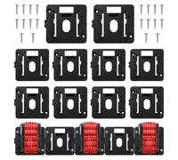 10pack Battery Mount Holder Compatible with Bosch 18V 36V 14.4V battery | Wall Holders for Cordless Power Tool Storage & Organisation, ABS plastic(not 3D printed)