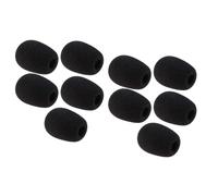 10Pack Black Replacement Microphone Sponge Wind Shield Windscreen Foam Cover for Microphone Windscreen for Shure CVG18-B/C Gooseneck Condenser Microphone, Microphones Accessories