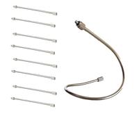 10pack Brass Mist nozzles Extension Rod Flexible Nozzle Extensions Brass Mist Rod for Outdoor misting System 10 24 UNC misting System Fitting 2 20inch Size 40cm 15 7inch
