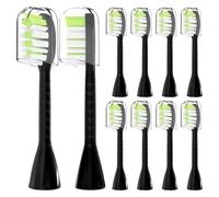 10Pack Brush Heads, Compatible with Philips, HY1200/06 BD1003/AZ | For One Series Sonicare rechargeable toothbrush, fits HY1100/04 BD1002/AZ(Black)