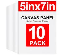 10Pack Canvas for Painting, 13 x 18cm(5" x 7"), Blank Canvas Panels Board