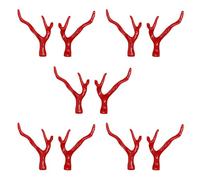 10pack Deer Horn Hair Clip Antique Hair Ornaments Acrylic Hairpiece Component For Crafting Unique Hairpins