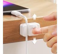 10Pack Desktop Cable Management Clips with Lever Switch to Organize Multiple Wires Under 6mm Diameter and Maintain a Clean Workspace