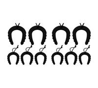 10Pack First Responder Door Stops, Door Jam for Law Enforcement, Emergency Services, Black Door Stoppers Wedge