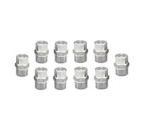 10Pack Flat Fan Spray Tip,1/8，1/4BSPT Male Thread 304 Stainless Steel Nozzle，65/95/110 Degree Washer Nozzles Cleaner Nozzle 110° 1/4 (Hole Diameter 2.4mm)
