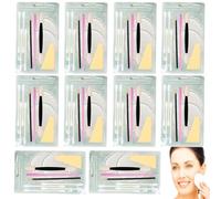 10Pack Individually Wrapped Disposable Makeup Applicators Kit,Portable Travel Makeup Tools Kit,Disposable Travel Makeup Set,Perfect for Face Lips Eyes Makeup During Travel and Outdoors