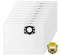 10Pack KFI 357 Vacuum Bags Karcher, Vacuum Cleaner Bags Compatible with Karcher WD 2 Plus, WD 3, WD 3 Battery, KWD 1, KWD 2, KWD 3, MV 3, WD 3.200 to WD 3.800 M, SE 4001, SE 4002 (10)