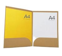 10Pack Kraft Paper File Folder A4 Size Presentation for Sheet Music Office Receipt Bills Report Project for MusicalScore Photo(2 Pockets-Brown)