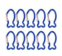 10pack Light Weight Fish Climbing Hook Keychains Clip Strong Karabiner Hook For Outdoor Activity Durability Aluminum Alloys Carabiners