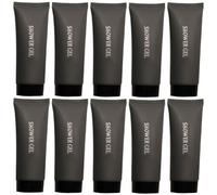 10Pack Luxury Skin Friendly Hotel Disposable Body Wash; Disposable Shower Soap; Travel Size Shower Gel Bulk; Small Guest Toiletries Amenities for Hotel/Vacation/Homeless
