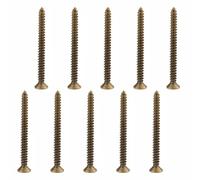 10pack M4 X45mm Wood Screws,4 X45mm,Fiberboard,Brass,Style A | Copper material,Self-Tapping Screws*10,Quality,Cross groove,Practical,Application,Widely applicable,Note