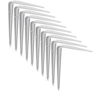 10Pack Shelf Brackets, Wall Mounted Shelving Support Brackets, Book Shelf Bracket, Floating Shelve Bracket,8 X 6 Inch