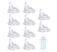 10Pack Silicone Spout Applicable for NUK, Soft Spout Applicable for NUK Active and Learner Cups, Transition from Bottle to Cup, Leakproof Design.