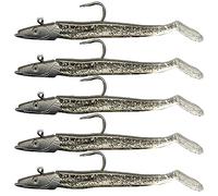 10Pack Soft Plastic Lures: Paddle Tail Swimbaits, Jerk Bait - Bass Trout Freshwater & Redfish Saltwater Fishing Lures D