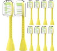 10Pack Toothbrush Replacement Heads Compatible for Philips One Series Sonicare Rechargeable HY1200/06 BD1003/AZ(Mango Yellow)
