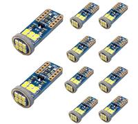 10Pack Ultra-Bright 194 501 W5W LED Car Bulbs, 6500K White Light, 12V LED Side Light Bulb Number Plate Bulb, Canbus Error Free, Compatible with 168 2825 LED Car Bulbs for Interior Dome Map Door Lights