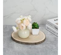 10Pack Unfinished Wood Slices 9 Inches - Natural Wood Rounds with Bark for Centerpieces, Wedding Decor, Crafts, DIY Projects - Rustic Table Decor, Wood Burning, Painting, Holiday & Party Decoration