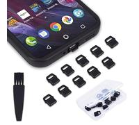 10PACK USB C Anti Dust Plug with Easy-Grip Tab for iPhone 17 16 15 Plus / Pro, Samsung Galaxy S24-S20, Google Pixel 8 7, OnePlus, MacBook, Laptop, USB C Dust Cover Compatible with All USB Type-C Ports