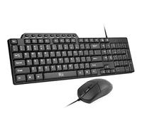(10PACK) Wired Keyboard and Mouse,Rii RK203 Ultra Full Size Slim USB Basic Wired Keyboard Mouse Combo Set with Number Pad for Computer,Laptop,PC,Notebook,Windows