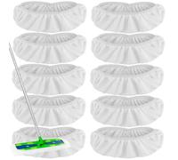 10Pack X-Large Reusable Mop Pads Compatible with Swiffer XL, 100% Cotton Mopping Refills, Mop is Not Included
