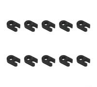 10PackBicyclePrestaValveCoreToolPlasticRemovalPliersforRoadandMountainBikeTireMaintenanceCompactBlackWrenchSet
