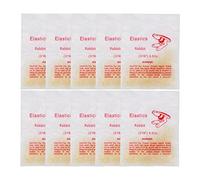 10Packs/1000Pcs Dental Orthodontic Elastics Latex Rubber Bands (10Bags-Rabbit-3/16-6.5OZ)
