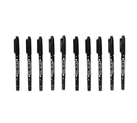 10Packs Professional Body Art Pens Temporary Tattoo Marker Skin Marker Positioning Pen Permanent Makeup Body Art Beauty Tool(Black)