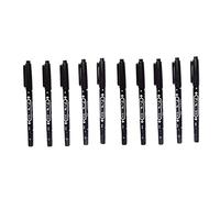 10Packs Professional Body Art Pens Temporary Tattoo Marker Skin Marker Positioning Pen Permanent Makeup Body Art Beauty Tool(Black)