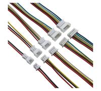 10Pairs 1.25 Male Female Wire Connector Pitch 1.25mm 2P 3P 4P 5P 6P Plug Jack Terminal Cable Connector Length 10CM(10 Pairs 4P)