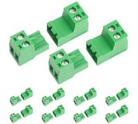 10Pairs 2 Pin 5.08mm Pitch Screw Terminal Block Connector Pluggable with Phoenix Plug for 28-12AWG Cable (10pairs, 5.08mm - 2P)