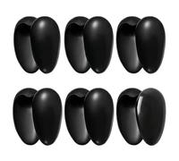 10Pairs Black Plastic Professionale Ear Cover Shield Protector Hairdressing Dye Coloring B Bathing Shower Caps Waterproof Ear Prtotection Earmuff for Hair Salon Women Spa