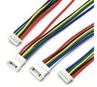 10Pairs JST 1.25 Male Female Wire Connector Pitch 1.25mm 2P 3P 4P 5P 6P JST Plug Jack Terminal Cable Connector Length 10CM
