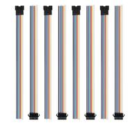 10Pairs JST SM 6Pins Connector Plug Male to Female 20cm 22AWG Wires Cable Connector Plug for WS2812B WS2811 WS2812 WS2814 SK6812 FOCB CCT LED Strip