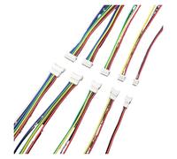 10Pairs Mini Micro JST 1.25 Connector Pitch .25mm 2/3/4/5/6Pin Male Female Plug With Cables Wire Length 10CM 15CM(Lenght 10CM,5Pin)
