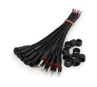 10Pairs Small Size Waterproof 3.5 X 1.35mm DC Power 24AWG 20cm Male and Female Cable Connector BIANMTSW