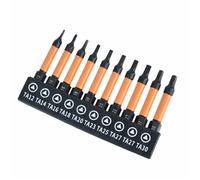 10pc 1/4 Hexadecimal Shank Screwdriver Triangles Head Ergonomic Designs for Comfortable Grip Home Repair TA12-30 Triangles Screwdriver
