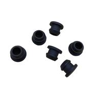 10PC 2.5mm To 21mm Silicone Rubber Stopper Anti Dust High Low Temperature Resistant Screw Protection Cover 1/8" 5/16" 3/8" 1/4" 1/2"(Black color,A 6mm(0.24 inch))