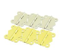 10pc 21 * 31mm Iron Mini Hinge The Plum Blossom Shape Woodbox Hardware Accessories Jewelry Box Hinges W-178(Silver-1)